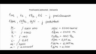 Przeliczanie jednostek  ćwiczenia [upl. by Enahsal]