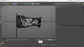 C4D Tutorial 3D Tattered Cloth Pirates Flag [upl. by Janna]