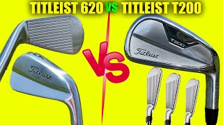 Titleist T200 golf irons vs Titleist 620 MB golf irons Review and Comparison [upl. by Rehpotsrhc]