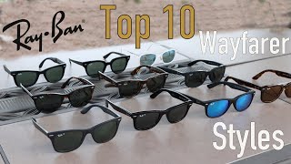 Top 10 RayBan Wayfarer Sunglasses Styles [upl. by Freyah]