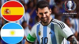 Spain vs Argentina  Finalissima Prediction 2024  All Goals Highlights  FIFA [upl. by Boles60]