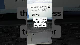 Signature Symbol in Ms word 💯😳😅😅😅😲😲computer microsoftword trendingshorts motivation msoffice [upl. by Nessaj]