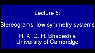 Stereographic projections for low symmetry systems [upl. by Segroeg850]