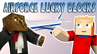 Minecraft  AIRFORCE LUCKY BLOCK BATTLE wJeromeASF  Alex and Ben [upl. by Aisauqal]