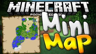 MINIMAPS in MCPE  The Smooth Minimap Mod for 0121  Minecraft PE Pocket Edition [upl. by Noyr]