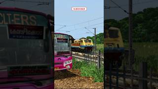 Train Simulator । High Speed Train Crossing in Railgate । Trai Fatak । Train video shorts train [upl. by Polad]