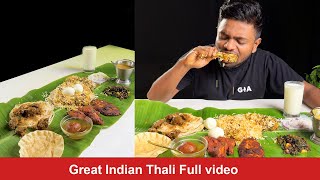 Great Indian Thali Full Video  ASMR  GIA [upl. by Pine]