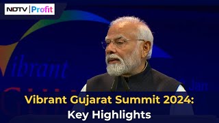 Vibrant Gujarat Summit Key Highlights  NDTV Profit [upl. by Cerracchio]