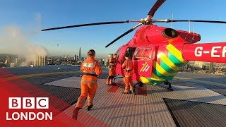 Flying with Londons air ambulance  BBC London [upl. by Henka]