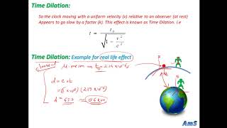 06 Special Theory of Relativity Time Dilation with Numerical [upl. by Nolyar]