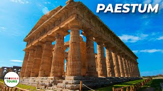 Greek Ruins Walking Tour  Paestum Italy 4K60fps [upl. by Patty]