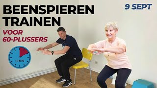 Steeds meer 60PLUSSERS doen deze OEFENINGEN 10MIN BEENSPIEREN trainen om LANGER GEZOND te blijven [upl. by Oinigih]