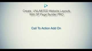 SP Pagebuilder Pro Tutorial  Call to Action add on [upl. by Trescha]