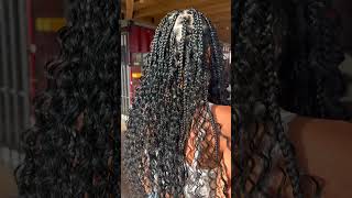 Boho Braids  Boho Box Braids  Knotless Braids [upl. by Sirovart573]