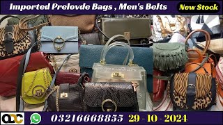 Imported  Prelovde  Bags  Mens Belts  New Stock  29102024  Online Design Collection [upl. by Johnsson]