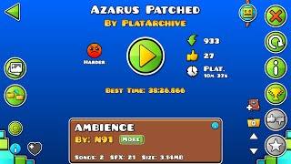 Azarus by Rubrum Unrated Extreme Demon Platformer Level [upl. by Aihsas497]