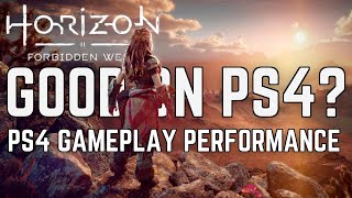 Horizon Forbidden West PS4 Gameplay Performance  How Does Horizon 2 Play on PS4 [upl. by Aniuqal612]