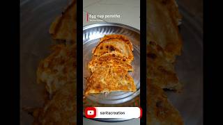 Egg cup paratha babyparatha egg paratha yummy eveningsnacks easyrecipe easycooking trending [upl. by Laersi208]