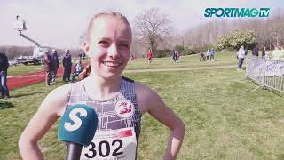 Cross UNSS  Margot Dajoux victorieuse au sprint [upl. by Ynnol]