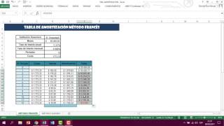 TABLAS DE AMORTIZACIÓN FRANCÉS Y ALEMÁN [upl. by Culosio]
