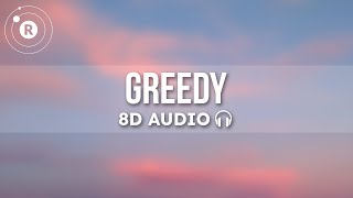 Tate McRae  greedy 8D AUDIO Lyrics [upl. by Daniell60]