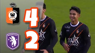 Highlight KMSK Deinze VS Beerschot  Debut Marselino Ferdinand [upl. by Alberic40]