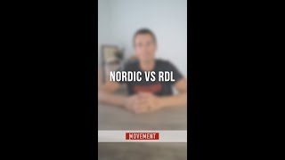 Nordic Hamstring Curls vs RDLs shorts [upl. by Nally]