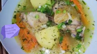 SOPA DE POLLO CON FIDEOS 🇪🇨COMO HACER SOPA [upl. by Moule]