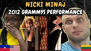 REACTION TO Nicki Minaj  Live Performance at the Grammys 2012  FIRST TIME WATCHING [upl. by Haram]