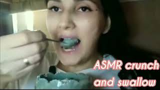 ASMR martariva7357 eating clay ice cream with nuts  Wet blue Uzbek cream  Crunchy Peschanka [upl. by Raimundo687]