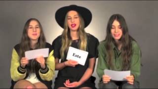 HAIM VH1 Sibling Superlatives [upl. by Aerdnod918]