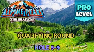 GOLF CLASH  ALPINE PEAKS TOURNAMENT PRO QUALIFYING ROUND HOLES 59⛳️ GURNBERG SLOPES COURSES⛳️ [upl. by Georgeanne]