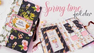 Cartella primaverile Fai da te  DIY Spring Time Folder [upl. by Aivat353]