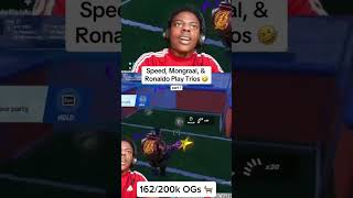 Ishowspeed plays with Mongraal amp Ronaldo 😭🙏 fortnite fortniteshorts [upl. by Enrobyalc]