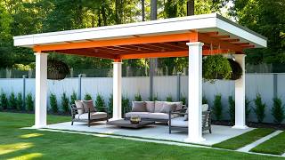 300 new modern patio design2024 Home Garden Landscaping ideas Terrace and rooftop garden pergola [upl. by Wooldridge]