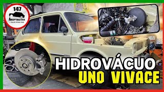 ✅️ COMO ADAPTAR HIDROVACUO UNO VIVANCE NO FIAT 147  FREIO COMPLETO [upl. by Oinimreh]