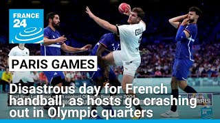 Disastrous day for French handball as hosts go crashing out in Olympic quarters • FRANCE 24 [upl. by Yelrah]