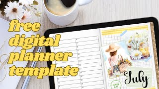 Free Digital Planner For 2024  2025 ♡ Goodnotes digital planner setup for iPad [upl. by Myrle]