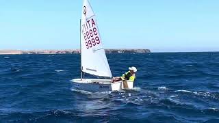 Lanzarote Optimist Training Day 5 sailing optimist lanzarote [upl. by Aniger635]