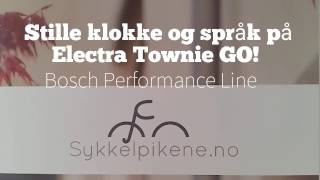 Stille klokke og språk  Townie GO m Bosch Performance Line [upl. by Htebasile]