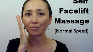 AntiAging Fat Reducing Tanaka Self Facelift Massage Normal Speed [upl. by Tann]