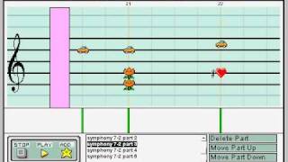 Mario Paint  Beethoven  Symphony 7 Movement 2 [upl. by Rogovy]