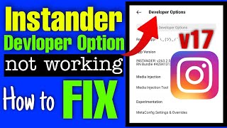 Instander Home button not working  Instander app not installed  Instander apk v17 devloper Option [upl. by Eetse276]