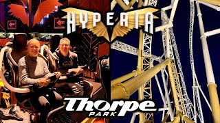 Hyperia Opening Day Was AMAZING Thorpe Park 2024 NEW Coaster [upl. by Kasper981]