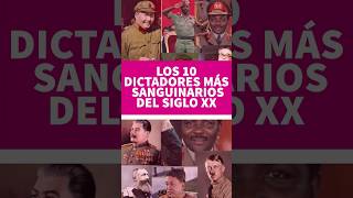 Los 10 dictadores más sanguinarios del siglo XX [upl. by Notsgnik355]