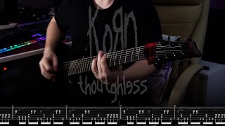 KoRn  Thoughtless Instrumental TAB 4K [upl. by Ki465]