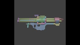 Halo Reach rocket launcher 3d model [upl. by Aerdua]