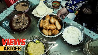 What Mongolian Breakfast Is Like Village Life in Mongolia  Views [upl. by Annaer447]