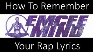 How to Rap Tutorial How to Remember Your Rap Lyrics Fast [upl. by Shaughn231]