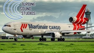 MD11 Martinair  Awesome PW4000 sounds [upl. by Ahsenev]